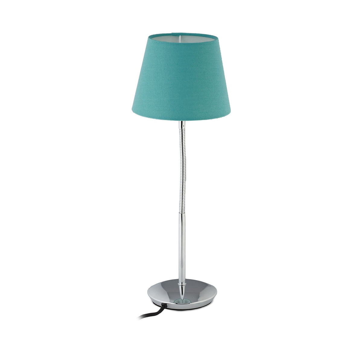 Flexible table lamp with fabric shade