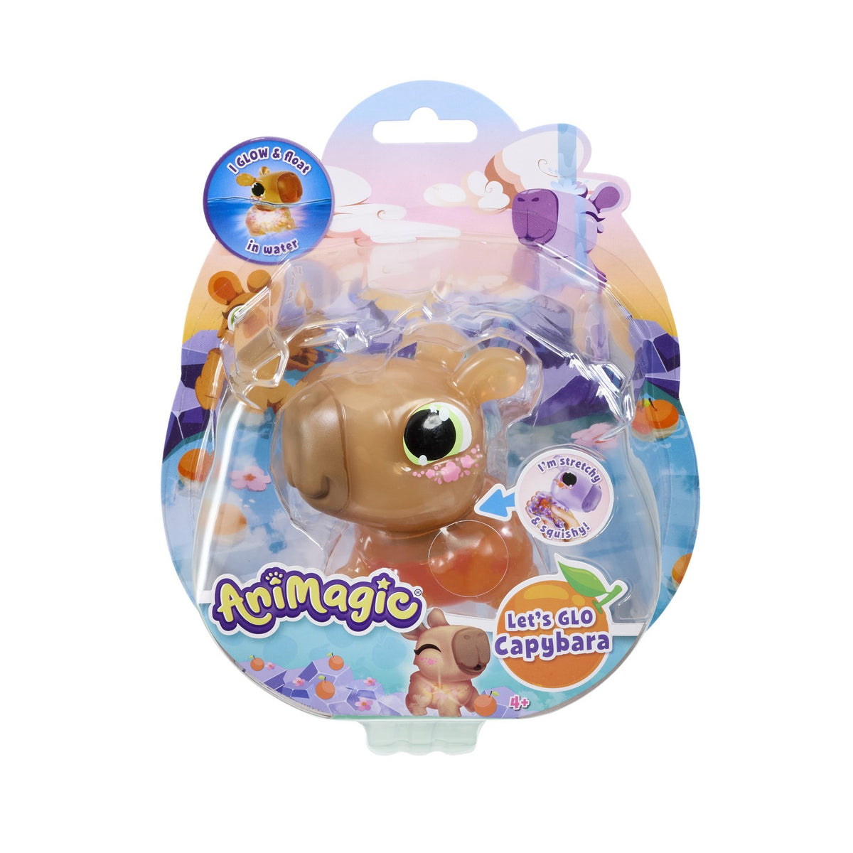 Floating Light-Up Capybara Water Toy, Brown