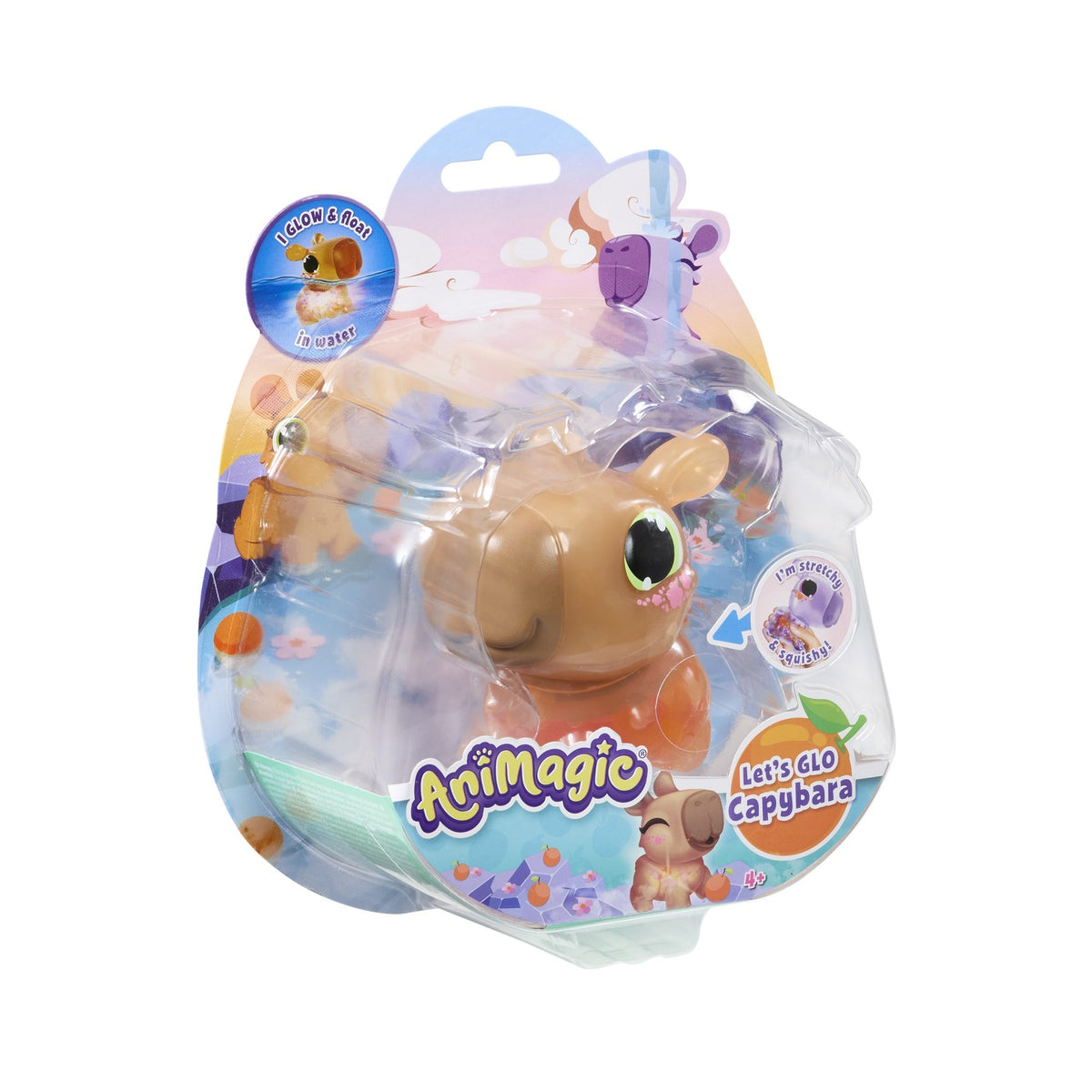 Floating Light-Up Capybara Water Toy, Brown