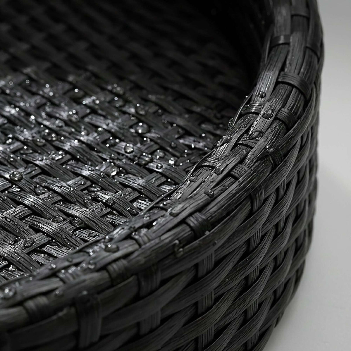 Floating Pool Tray, Black, 80 cm – Weatherproof Rattan