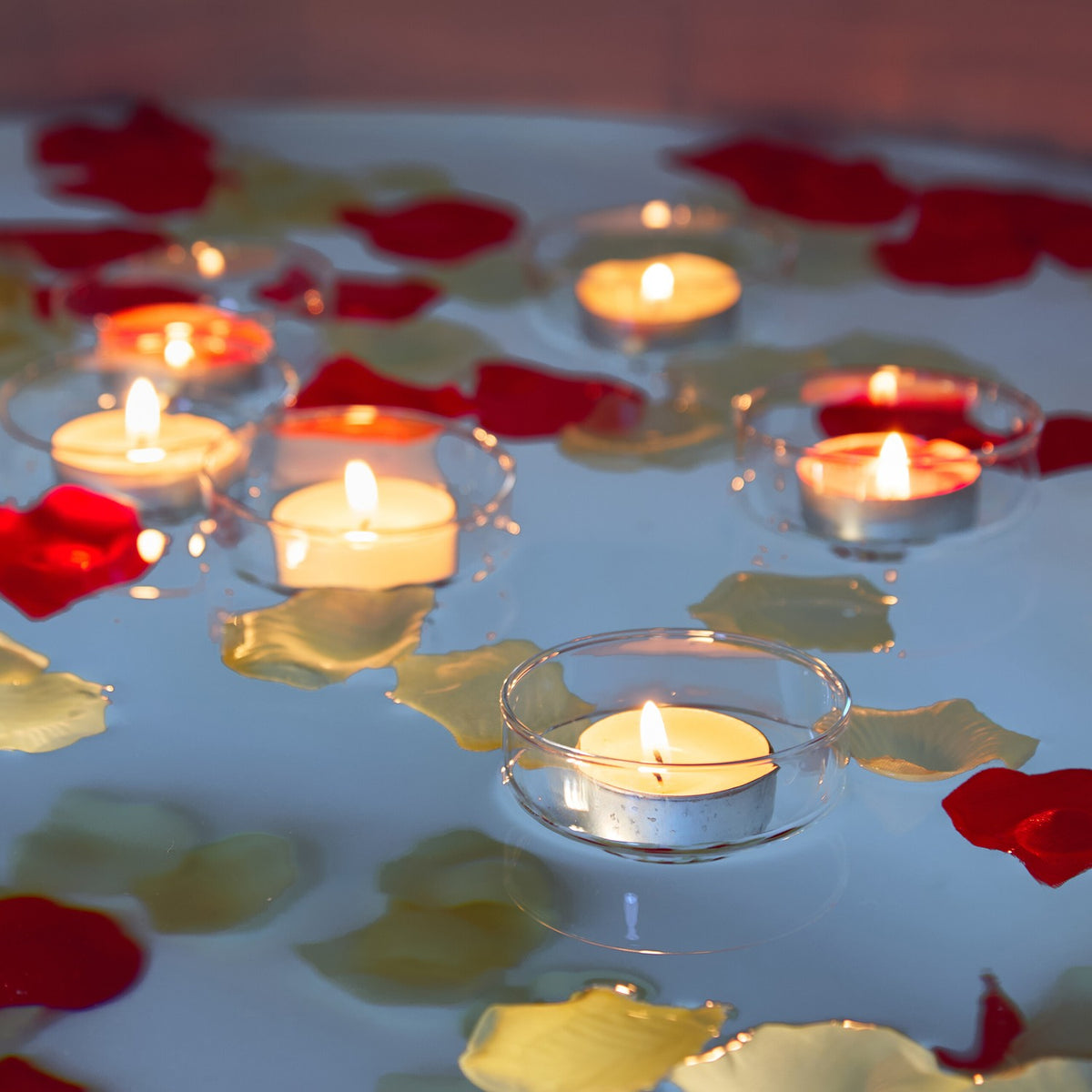 Floating tealight holder set of 12 pcs