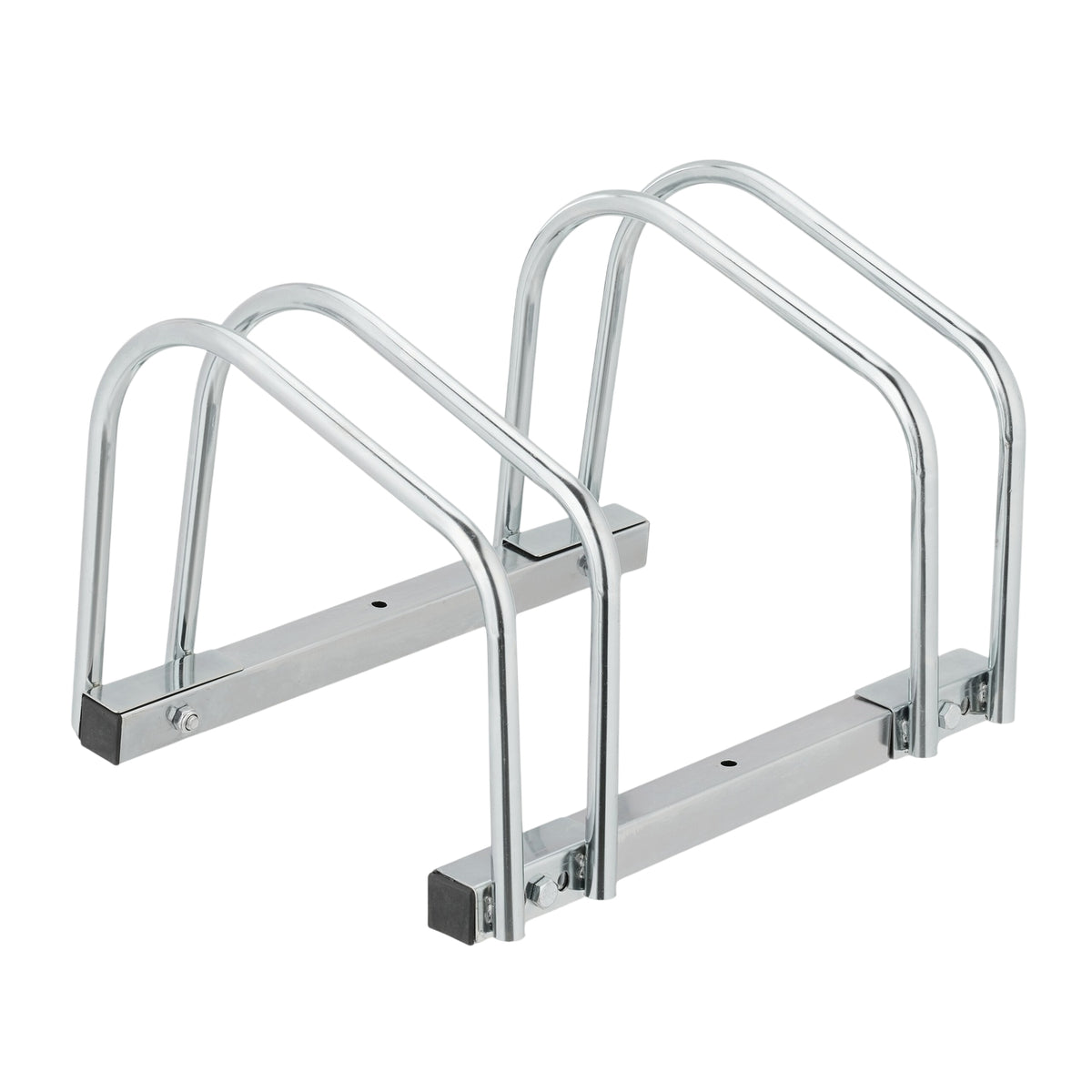 Floor Bike Rack for 2 Bicycles, Galvanised Steel