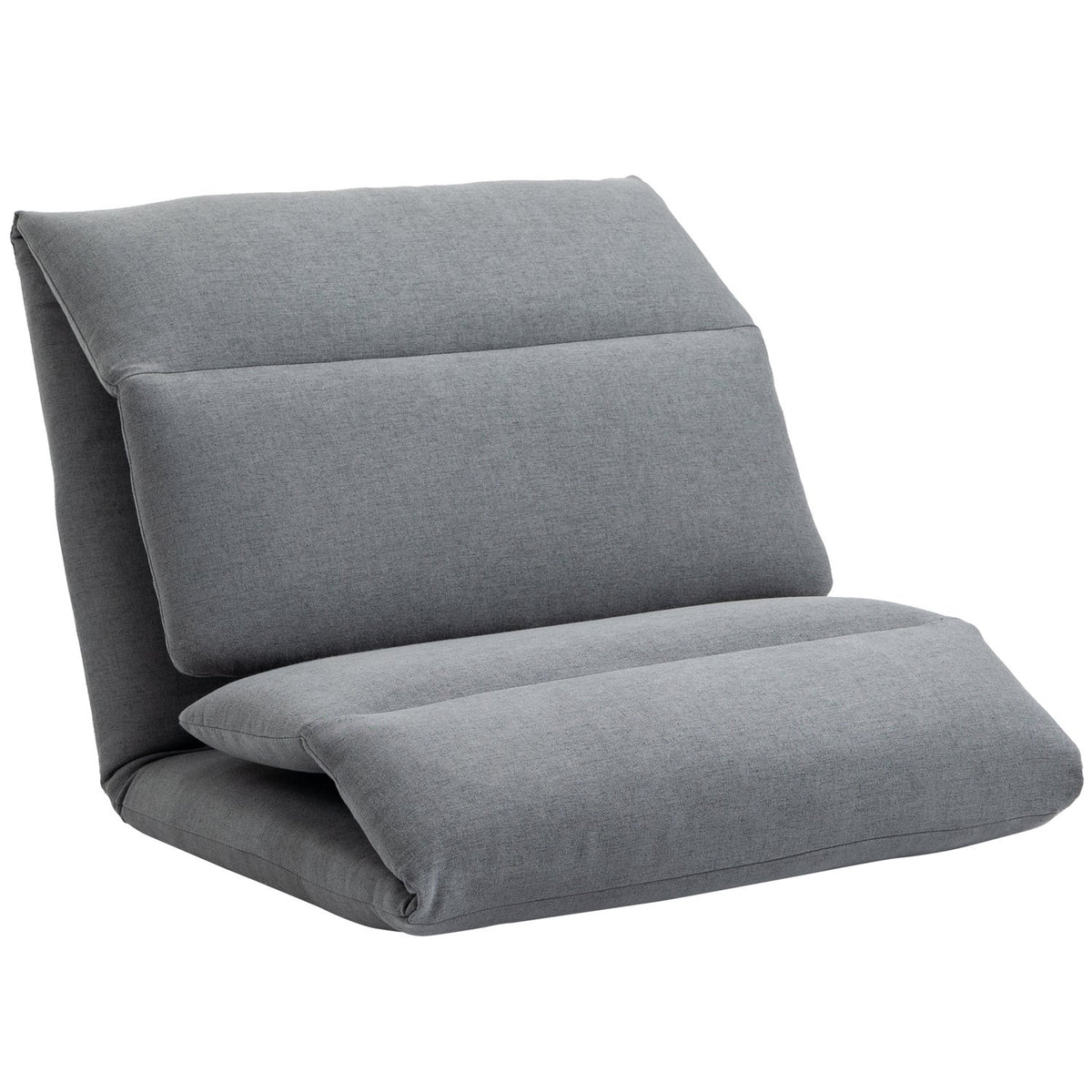 Floor Chair Adjustable Relax Chair Reclining Function Foldable Dark Gray 72X71X60Cm