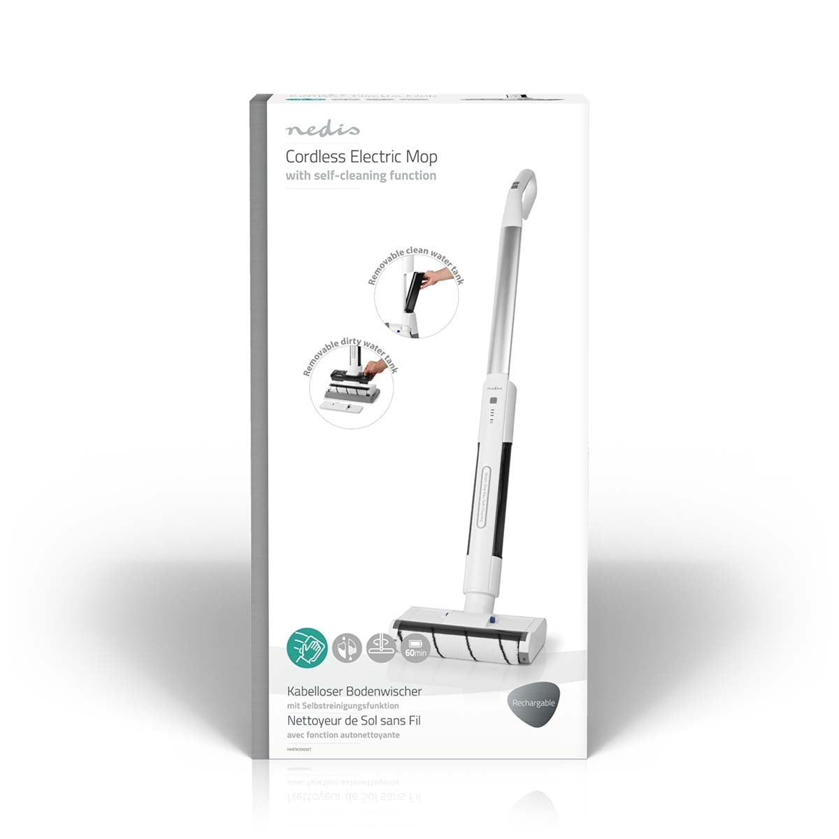 Floor Cleaner | 40 W | Cordless | Operation time in highest power mode: 60 min