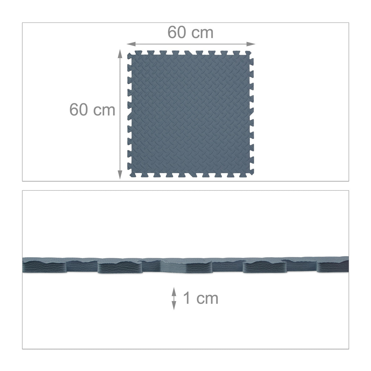 Floor Foam Mat Set Of 8 Puzzle Tiles