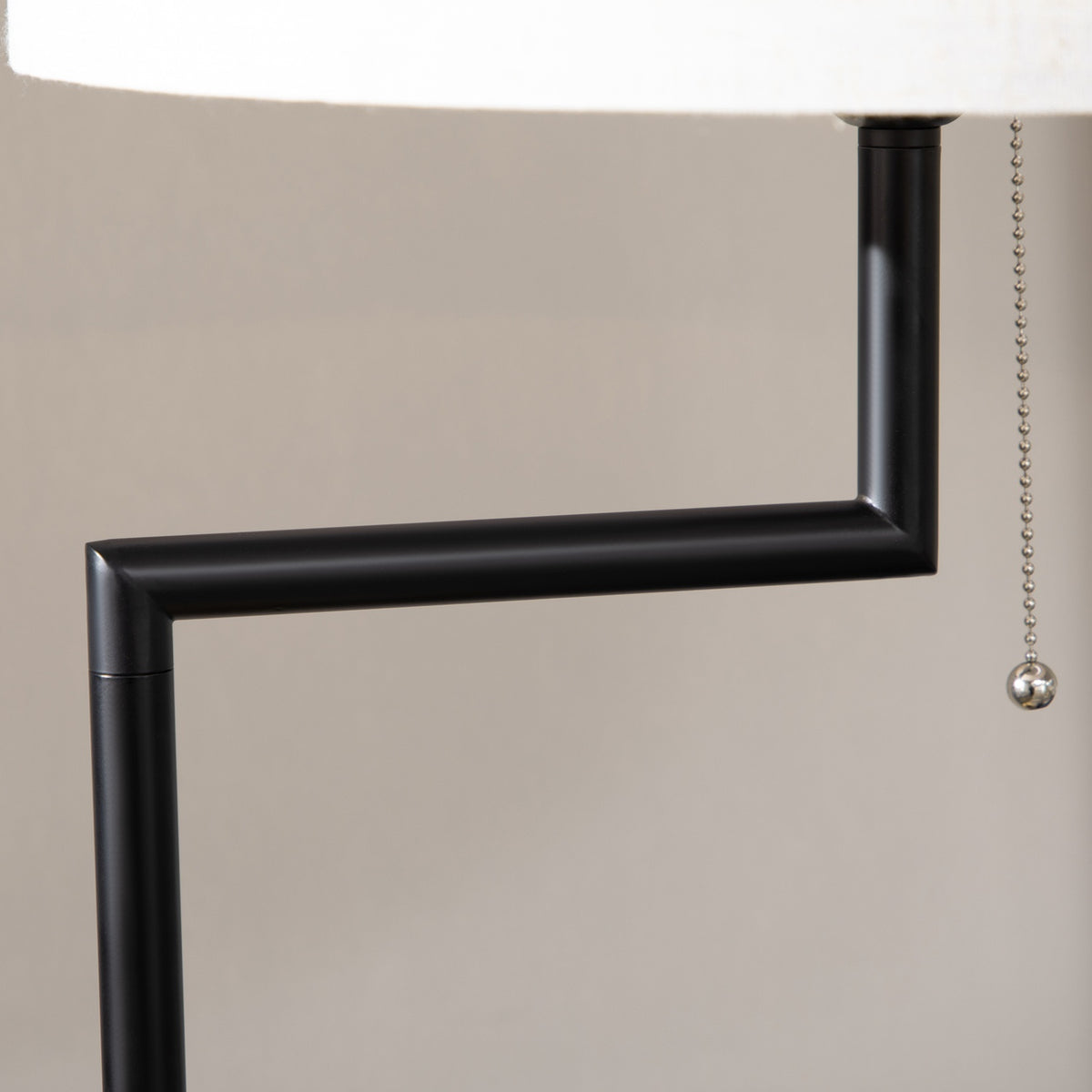 Floor Lamp, Floor Lamp With Shelf, 40 W Floor Lamp With Usb Port, Floor Lamp, Steel, Cream, Ø40 X 168 Cm, Excluding Light Bulb