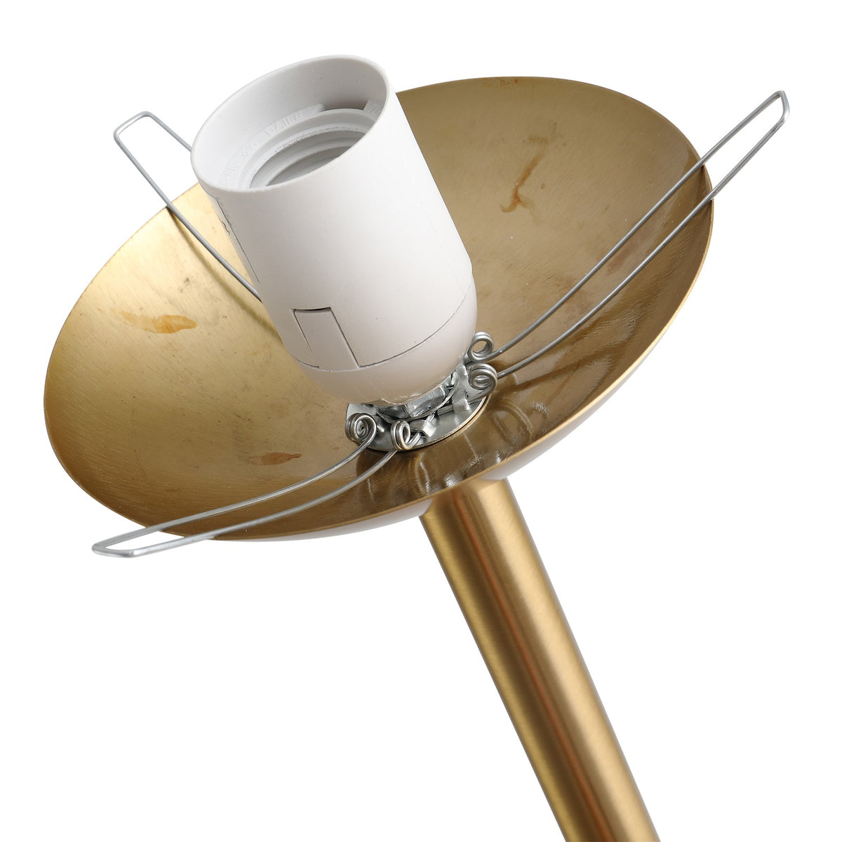 Floor Lamp In Gold Elegant Living Room Floor Lamp Made Of Metal With Glass, 25X25X171Cm
