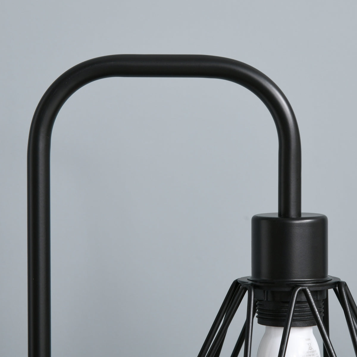 Floor Lamp In Industrial Style, Elegant Floor Lamp With E27 Base For Bedroom And Dining Room, Steel, Marble, Black, Ø25 X 152H Cm