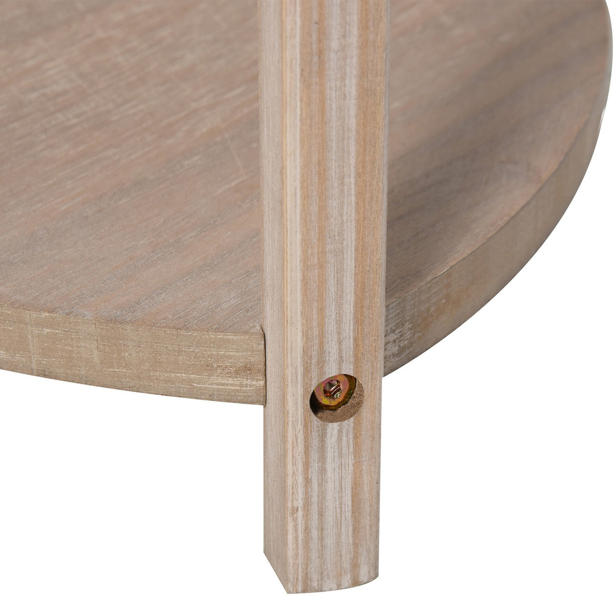 Floor Lamp With Shelf Bedroom Floor Lamp, Scandinavian, Wood & Linen, Gray, 46X46X158.5Cm