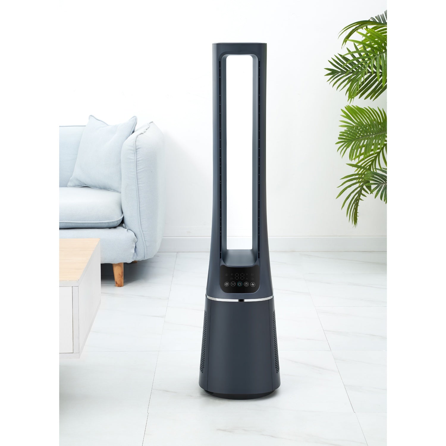 Floor fan 2 in 1 with Air purifier WiFi Dark blue