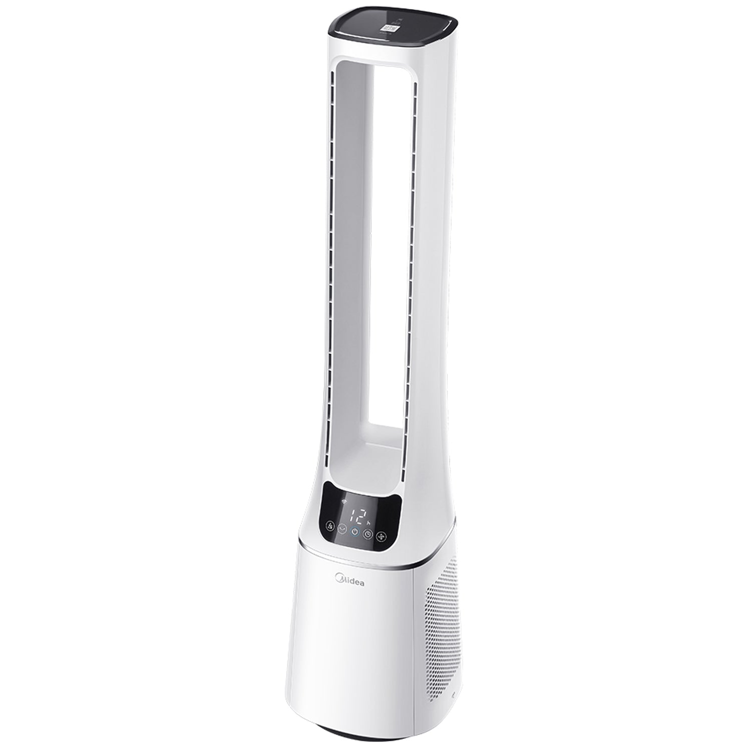 Floor fan 2 in 1 with air purifier White