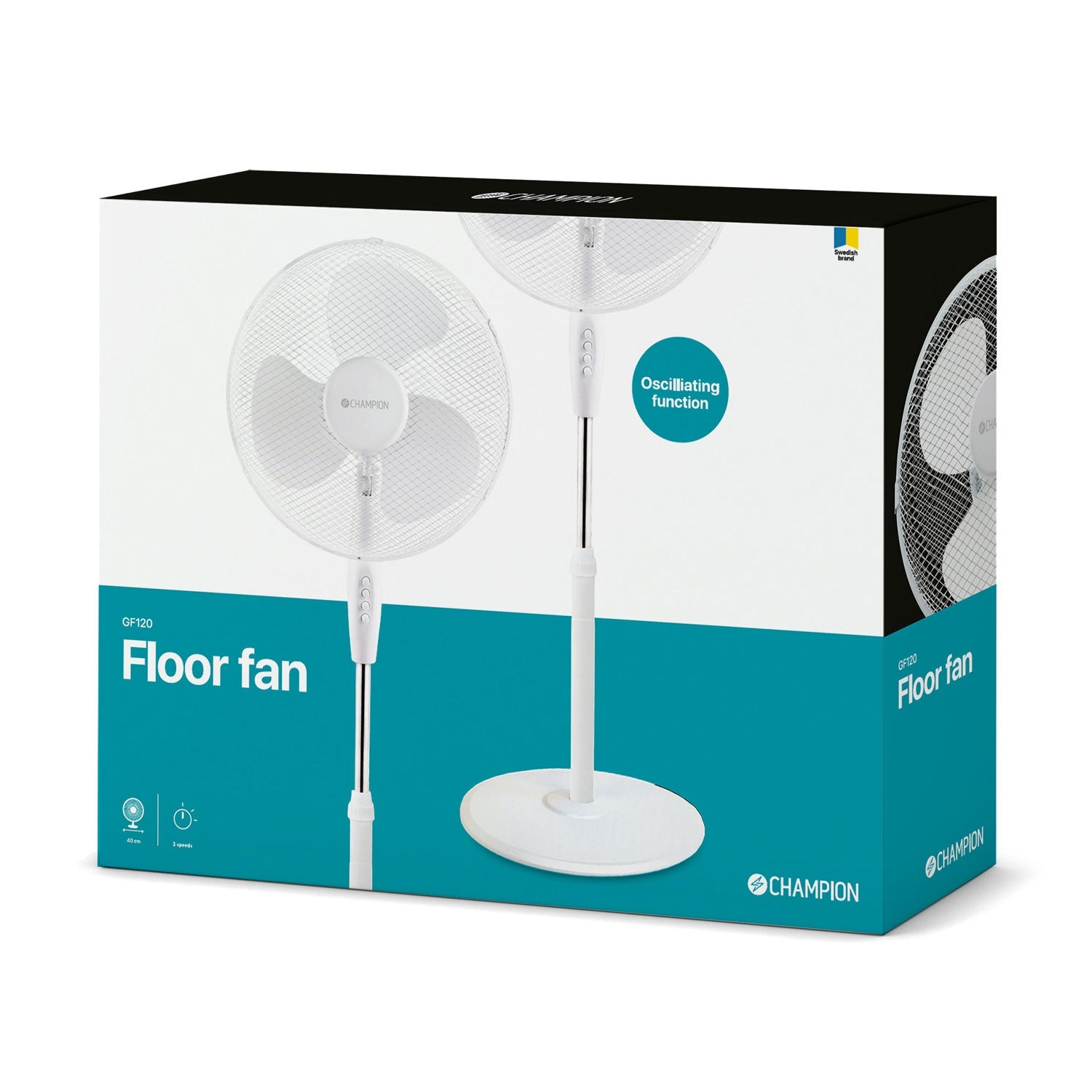 Floor fan 40cm GF120 White