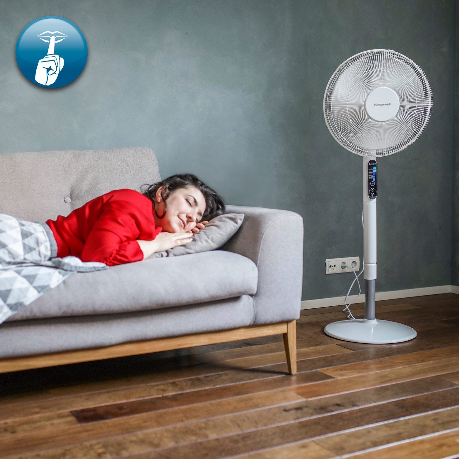 Floor fan Quiet Oscillating HSF600WE4