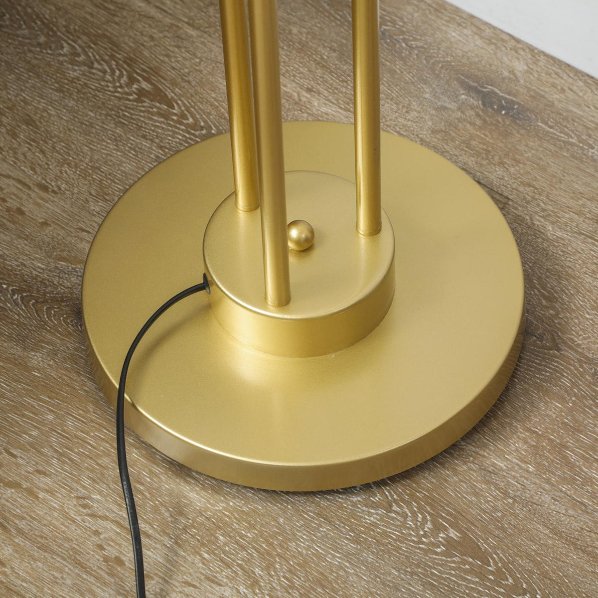 Floor lamp with rotating lampshades, 120W reading lamp, 1.65 m high bedside lamp with foot switch, floor lamp for bedroom, office, living room, gold