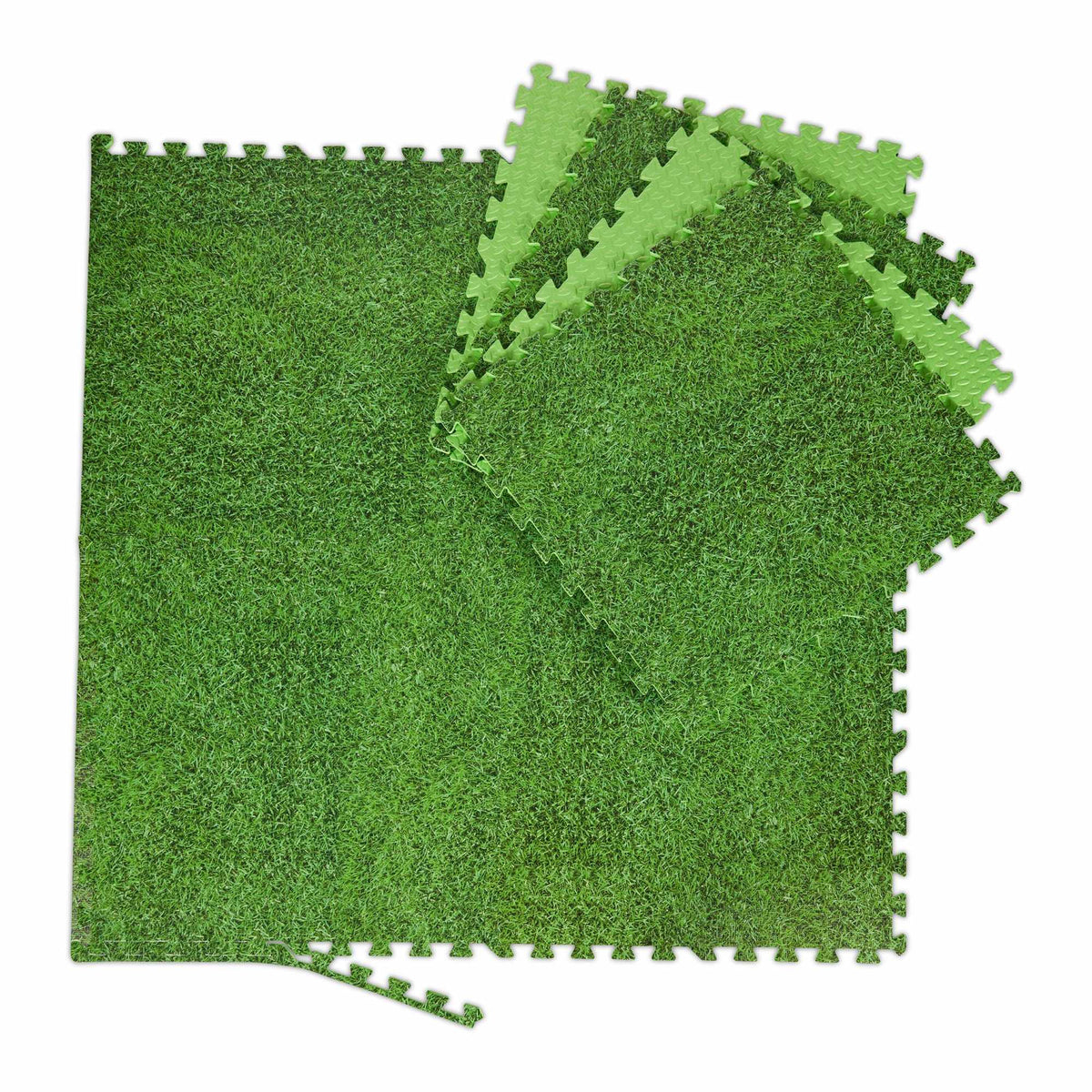 Floor protection mat with motif in set of 8