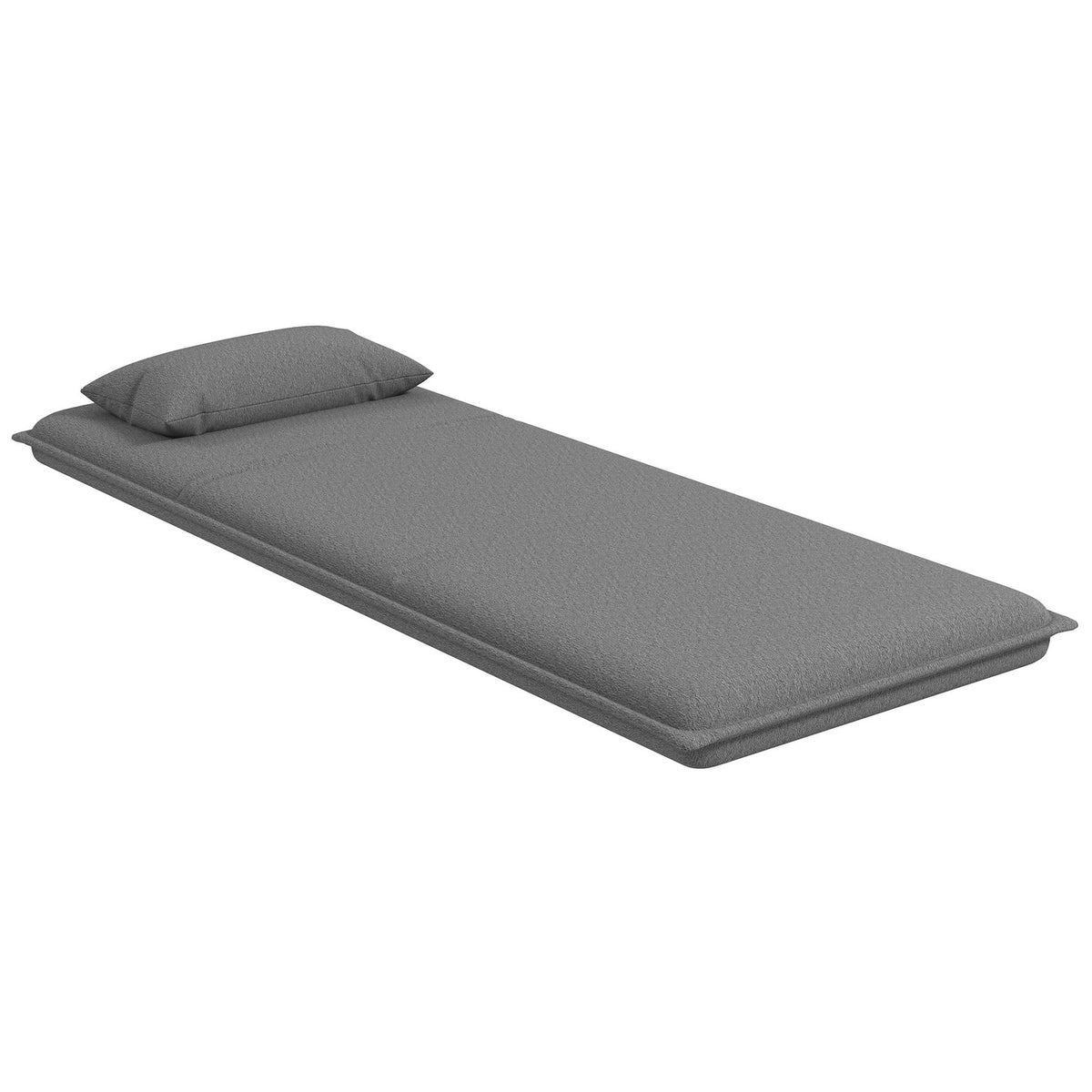 Floor sofa 3-in-1 folding sofa bed, padded sofa bed with sleeping function, load capacity up to 150 kg, for bedroom, living room, dark gray
