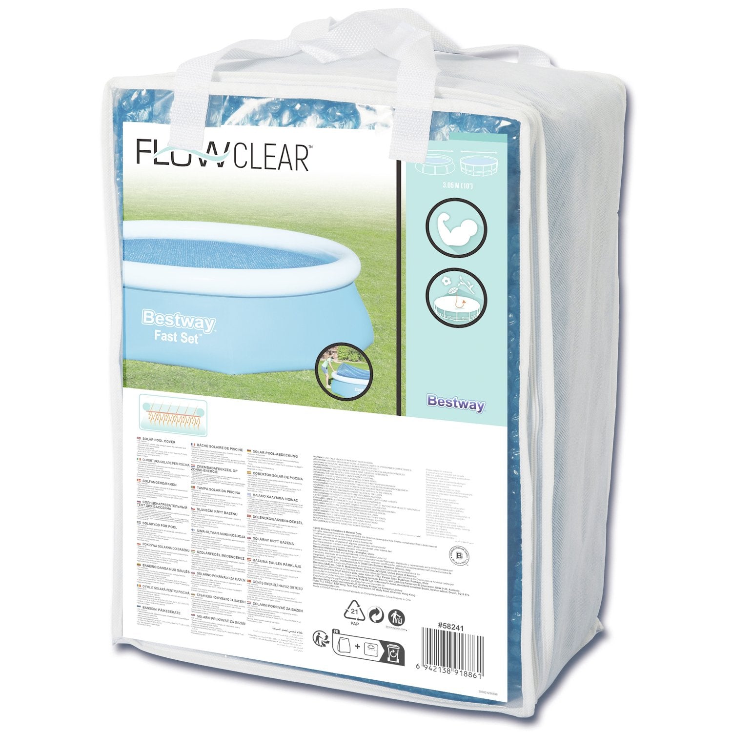 Flowclear Solar Pool Cover 3.05m