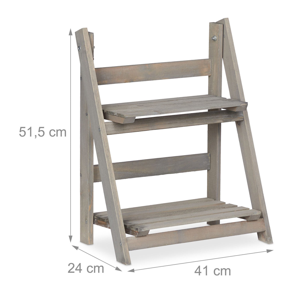 Flower Stairs Wood Grey