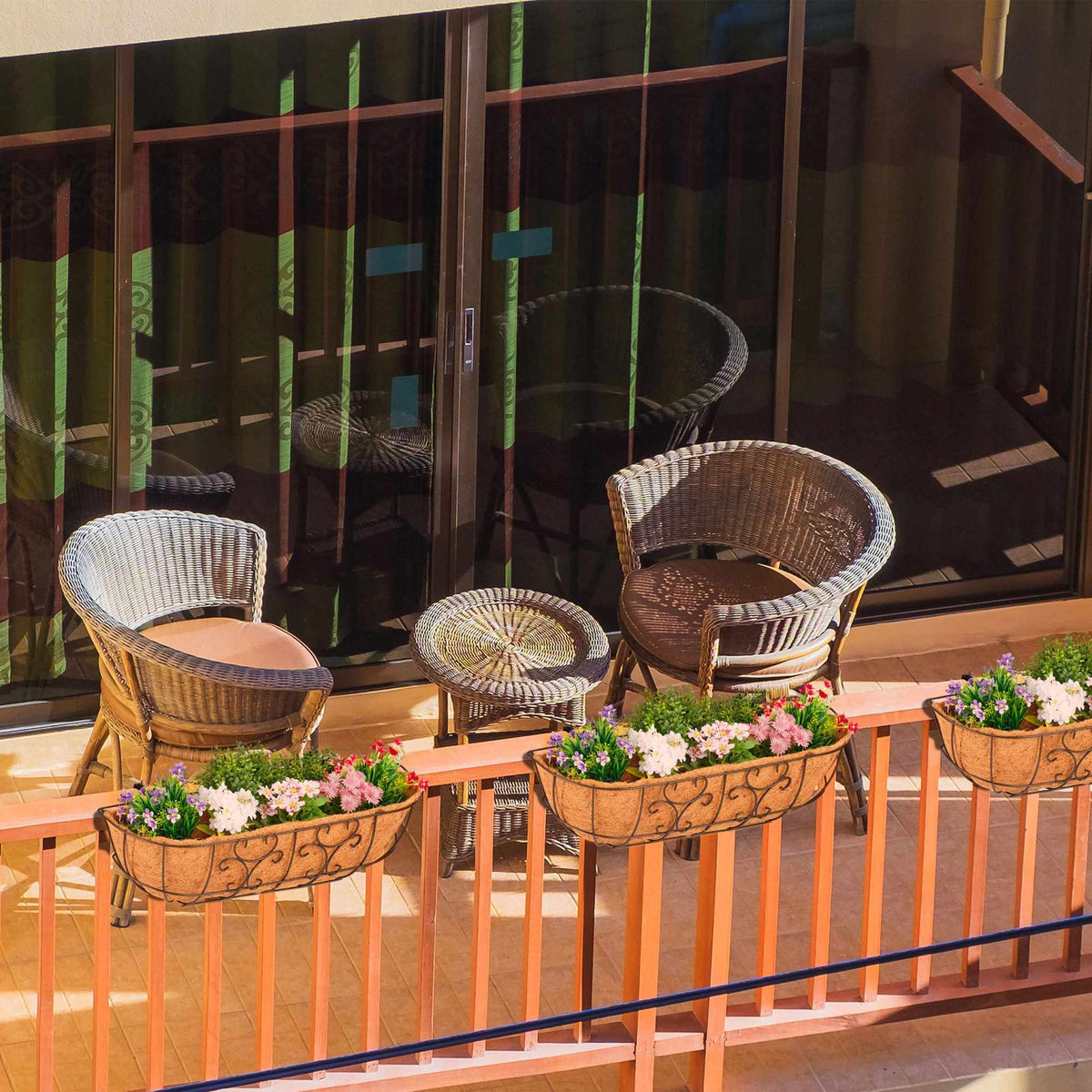 Flower box Balcony Set of 3