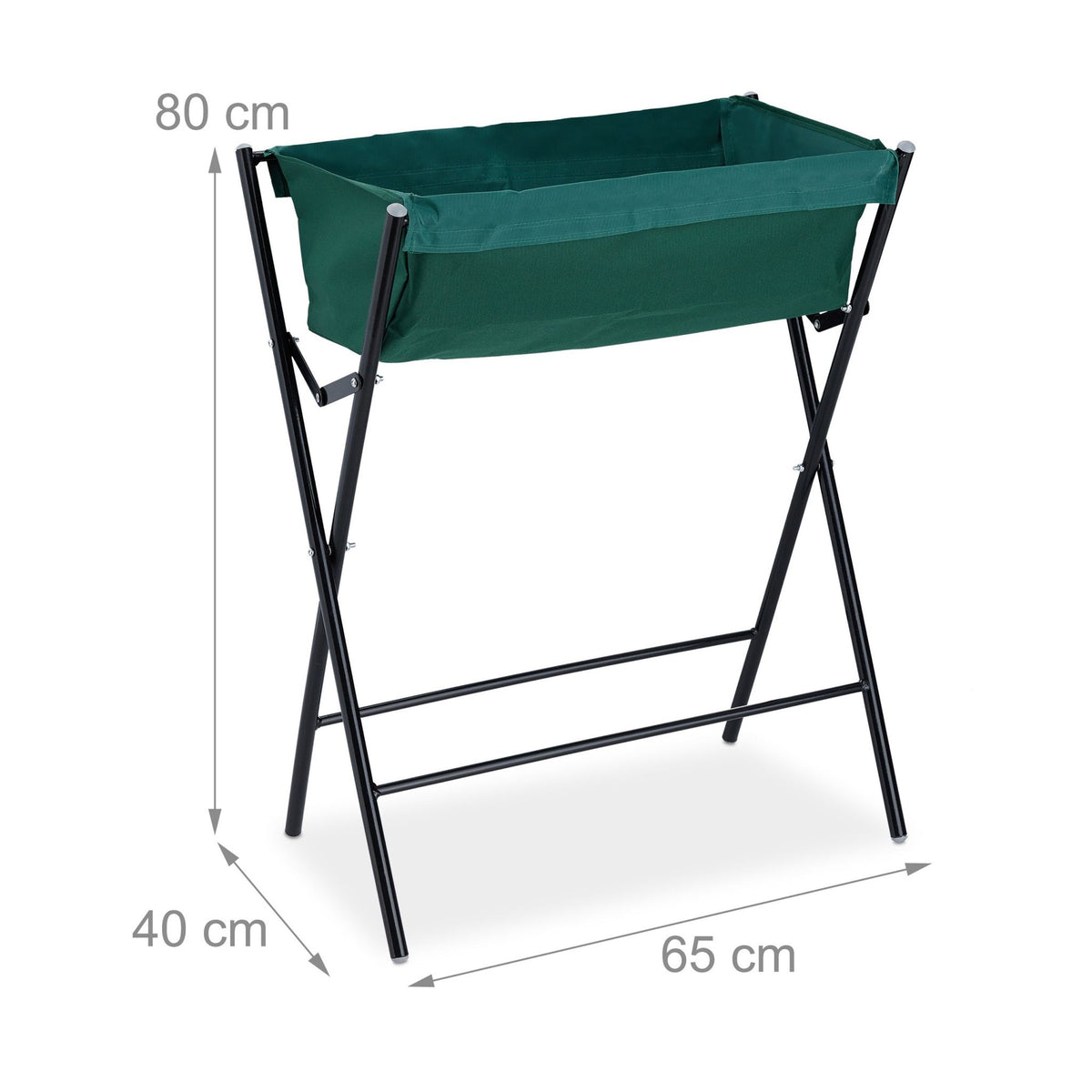 Flower box on legs foldable
