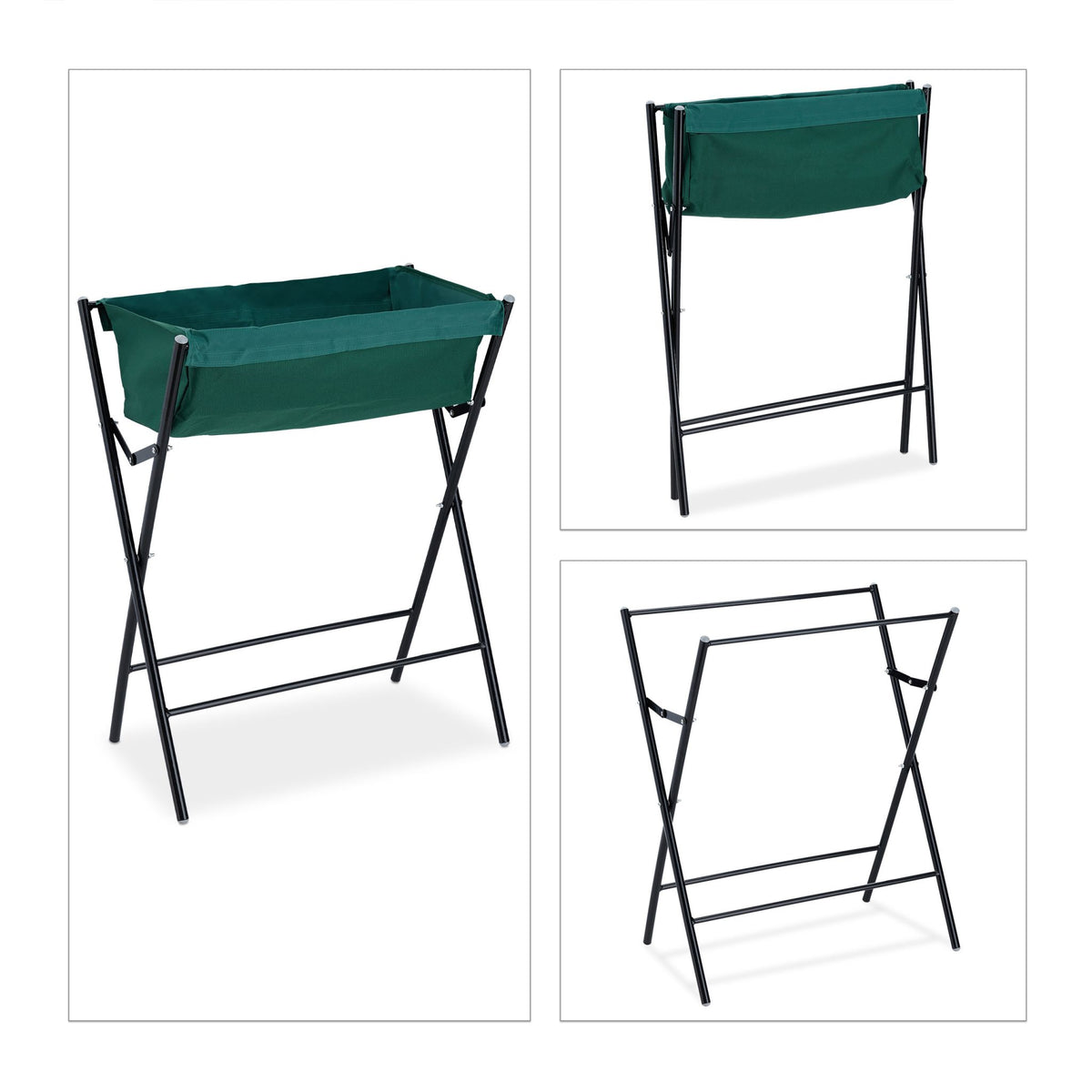 Flower box on legs foldable