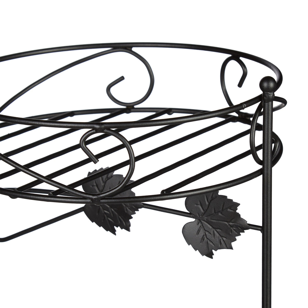 Flower pedestal metal 3 shelves