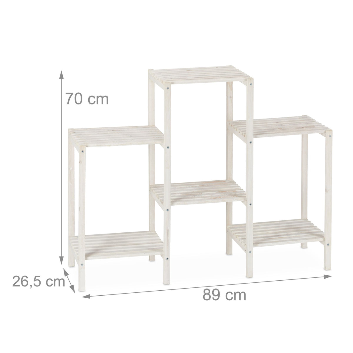 Flower stand wooden white