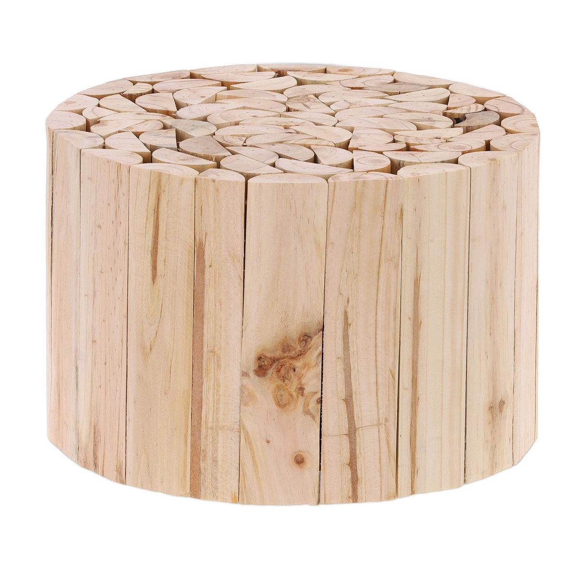 Flower stool in natural design