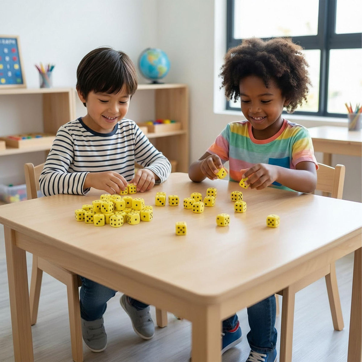 Foam Number Cubes for School, 200pcs