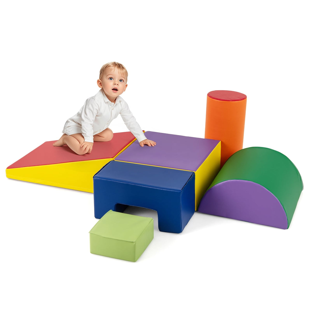Foam Play Blocks Set, 6 Pcs – Soft, Safe, Colorful