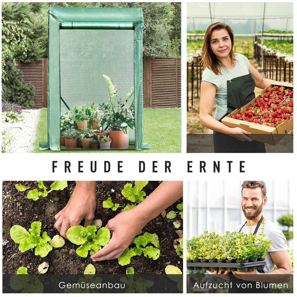 Foil Greenhouse Courtyard Balcony Mini Portable Metal Frame Warm Garden Shed Steel Pe Plastic Green 100 X 50 X 150 Cm