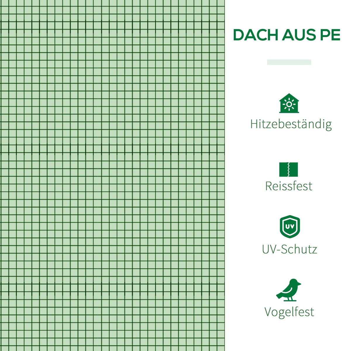 Foil Greenhouse Greenhouse With Door Cold Frame Plant House Plant Rearing Foil Steel Pe Green 295 X 100 X 80 Cm