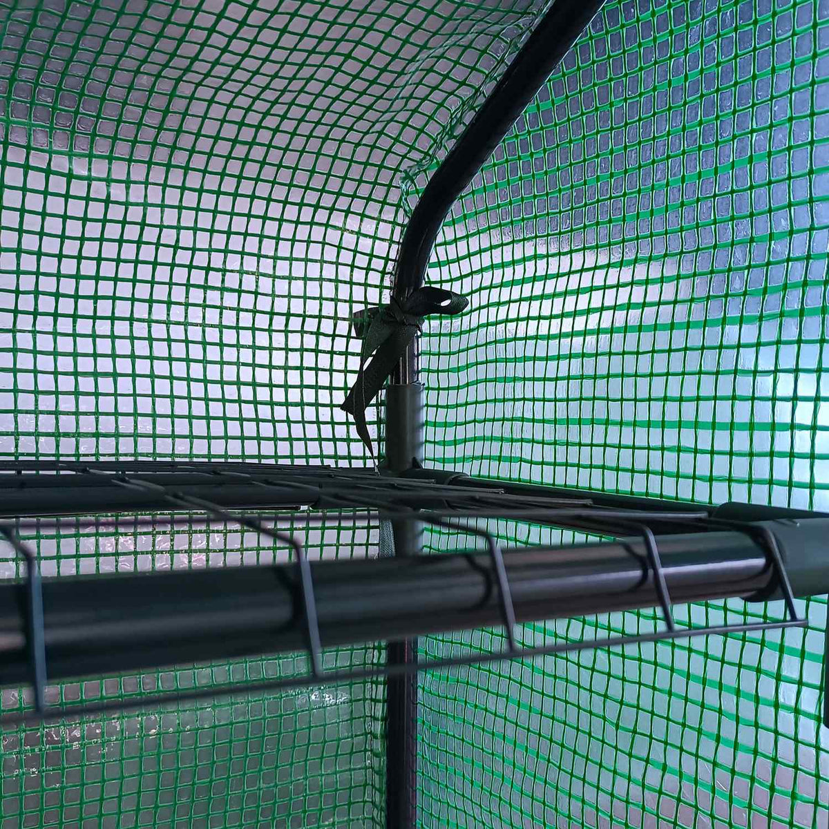 Foil Greenhouse Walk-In Greenhouse With 8 Shelves, Tomato Greenhouse, Cold Frame With Door, Green, Steel Pe Plastic