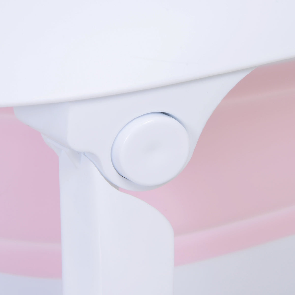 Foldable Baby Bath Ergonomic Non-Slip Baby Bath Tub Foldable Plastic Pink 80X48X21Cm