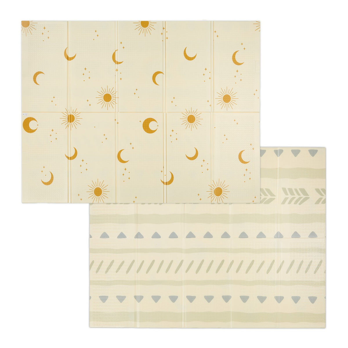 Foldable Baby Play Mat – Suns and Moons Design