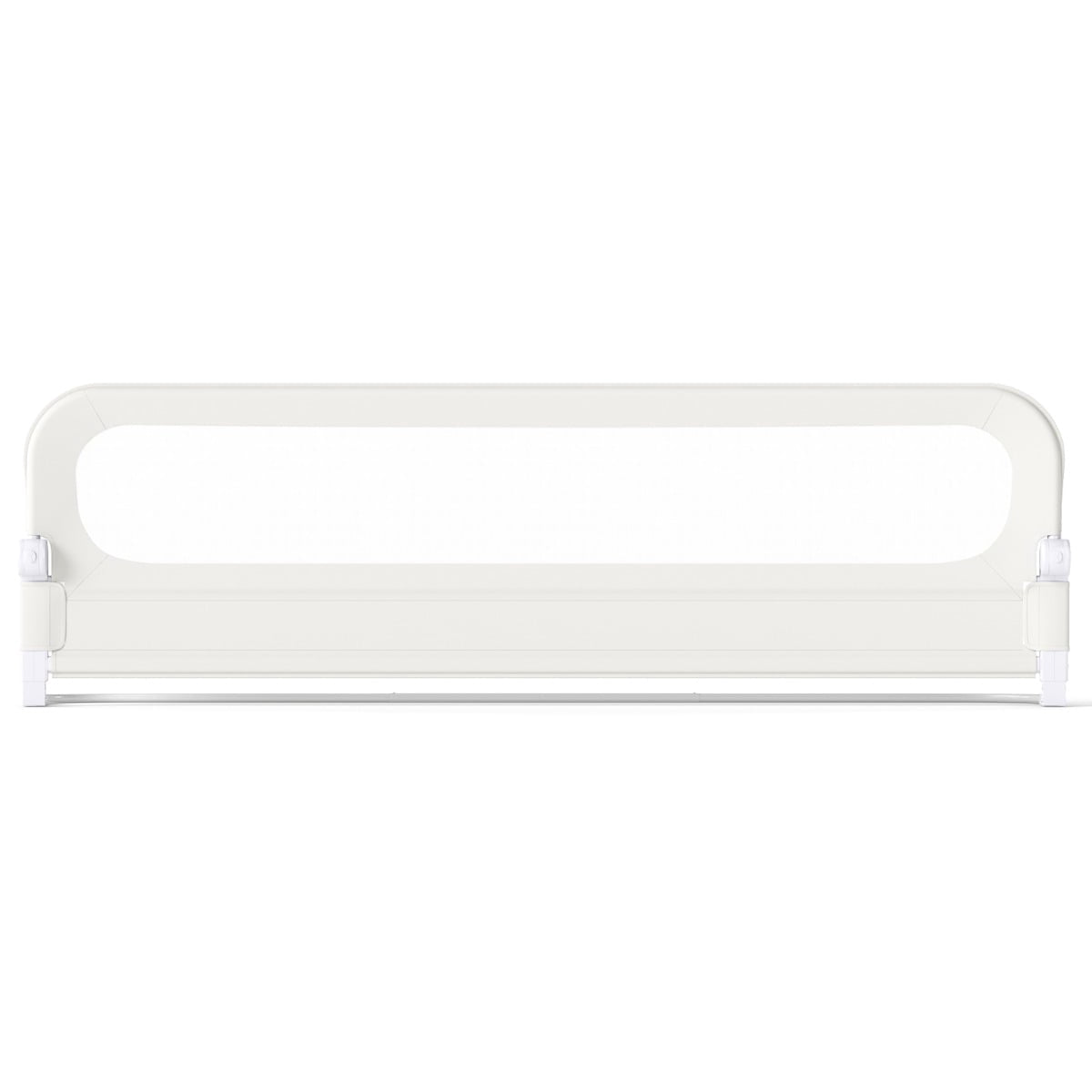 Foldable Bed Rail with Removable Cover, 198 x 60 cm, White