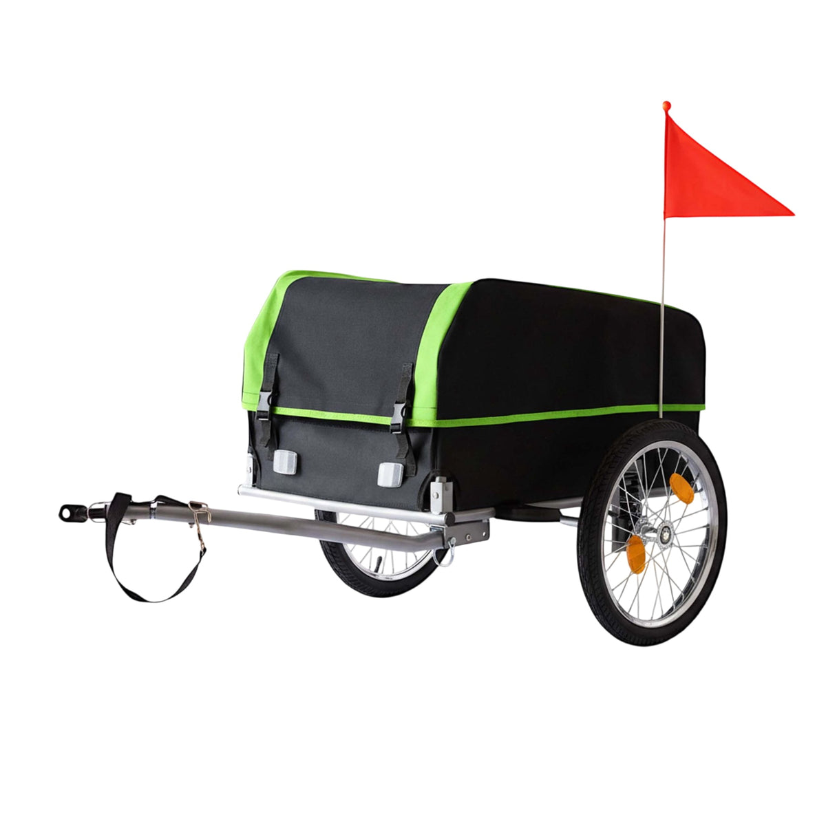 Foldable Bicycle Cargo Trailer with Weatherproof Cover