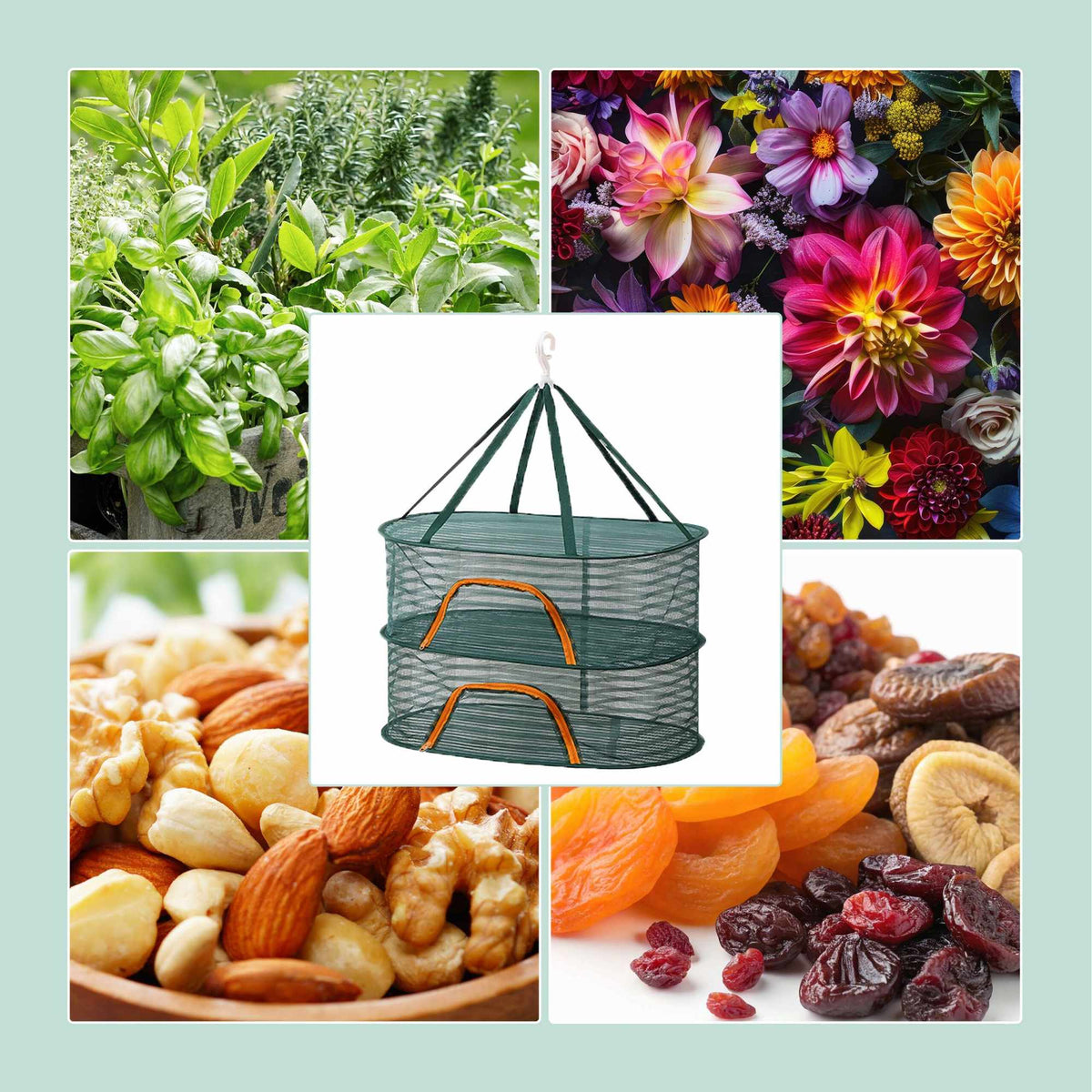 Foldable Drying Net for Vegetables and More