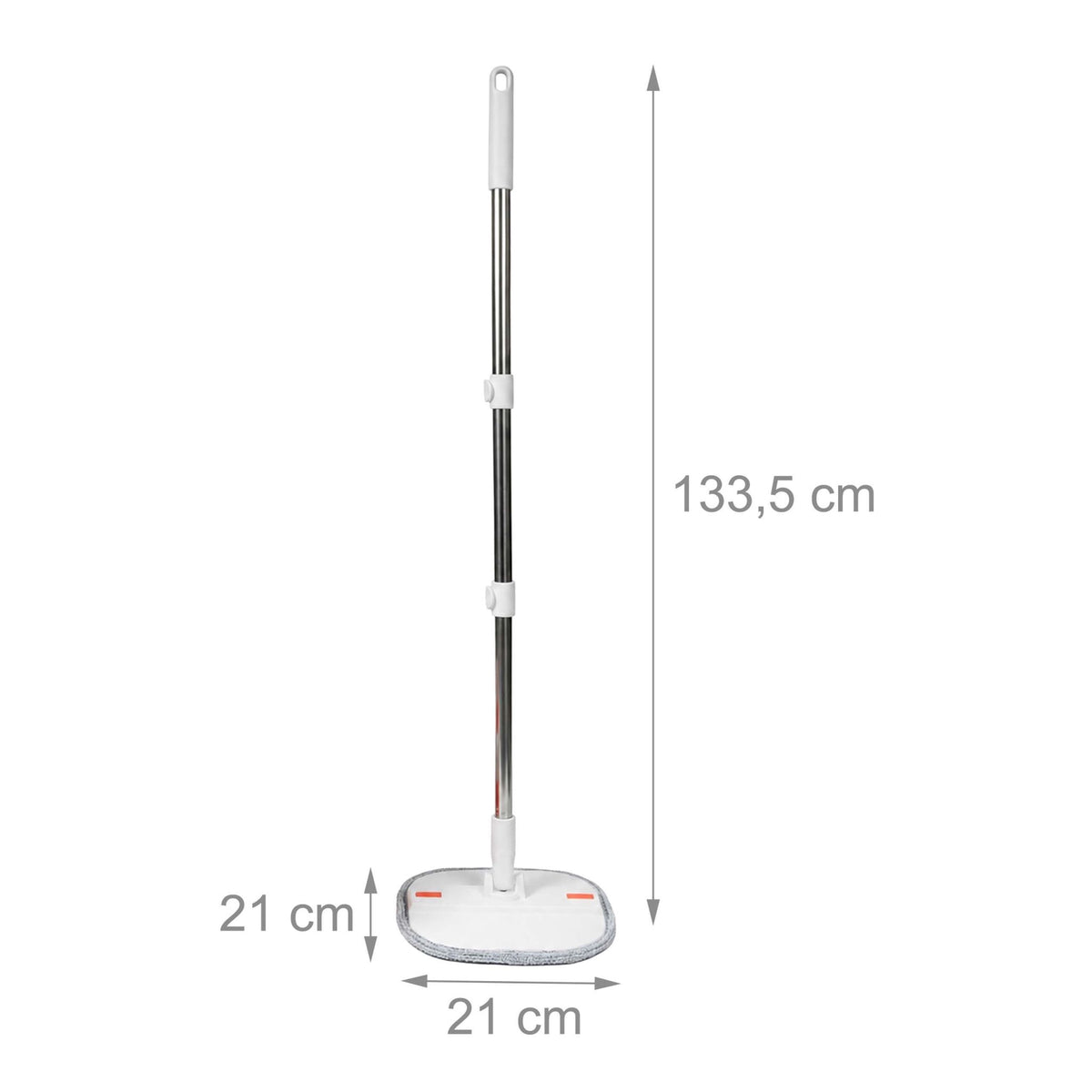Foldable Mop Set with Microfibre Pads and Wringing System