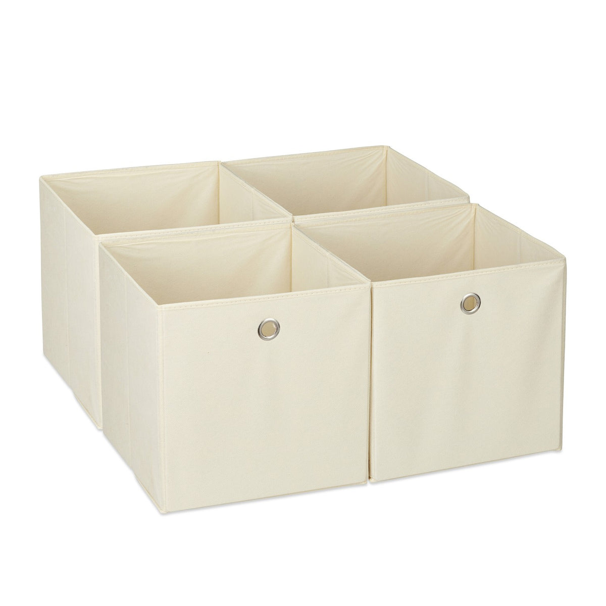 Foldable Shelf Storage Baskets, Set of 4, Fabric Organizers