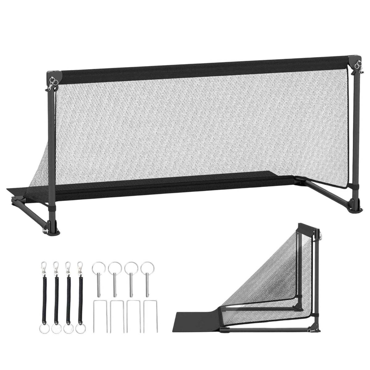 Foldable Soccer Goal 120x57x60cm Metal Frame PE Net