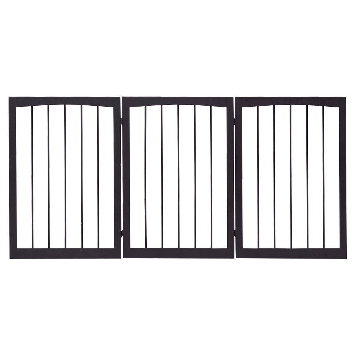 Foldable Stair Gate, Pine Wood Pet and Baby Barrier 160 cm