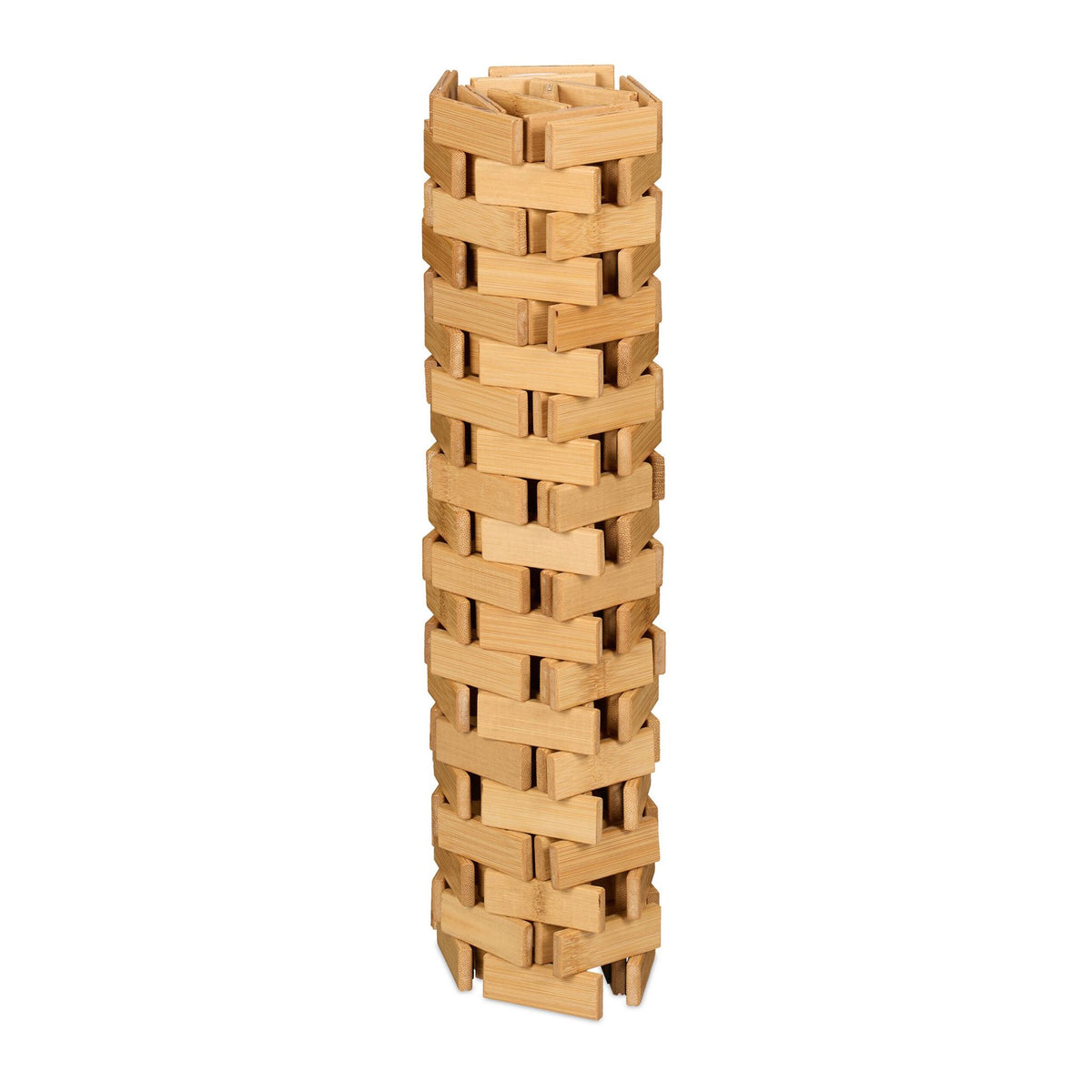 Foldable bamboo bath mat
