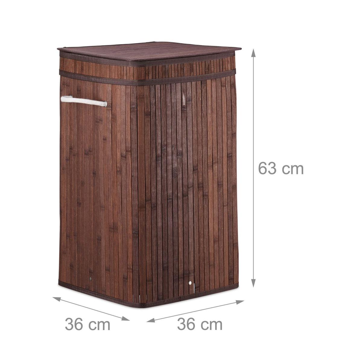 Foldable laundry basket bamboo
