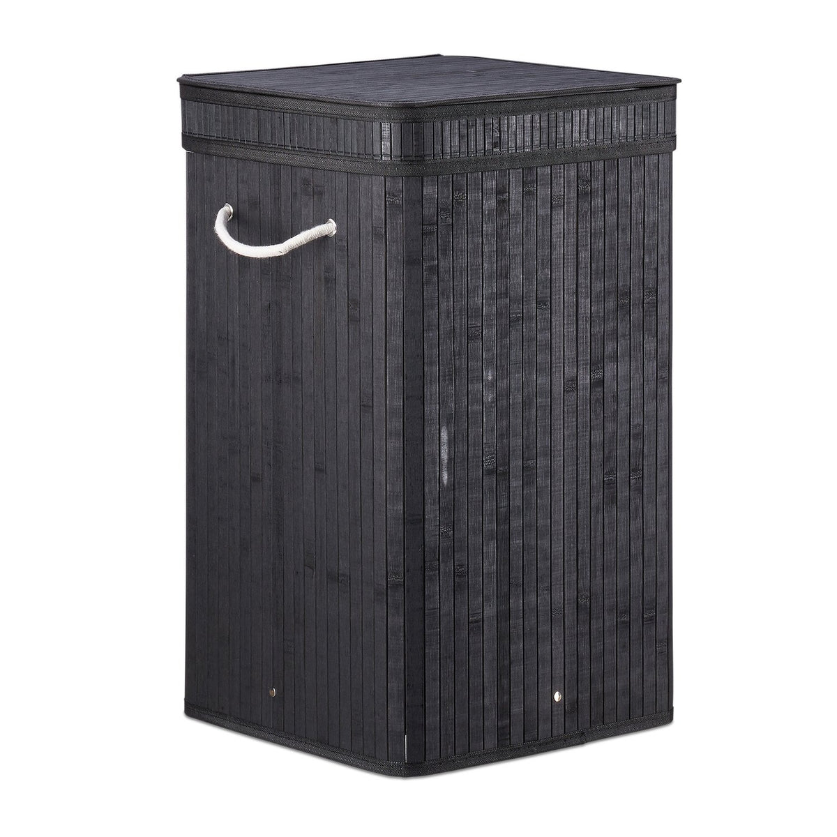 Foldable laundry basket bamboo