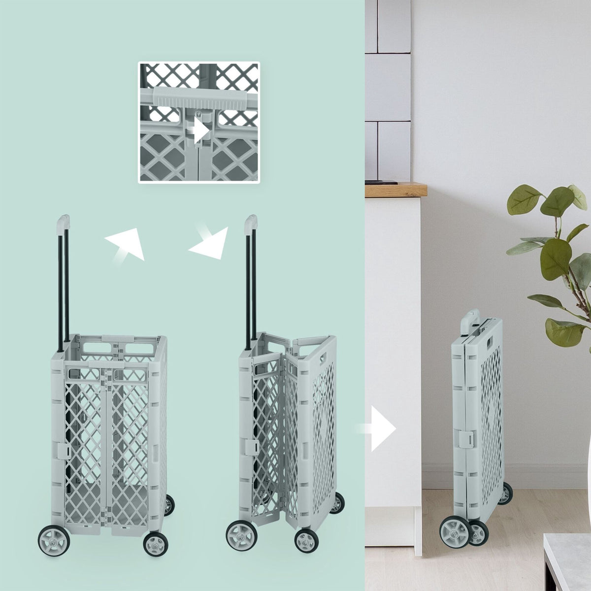 Foldable shopping cart