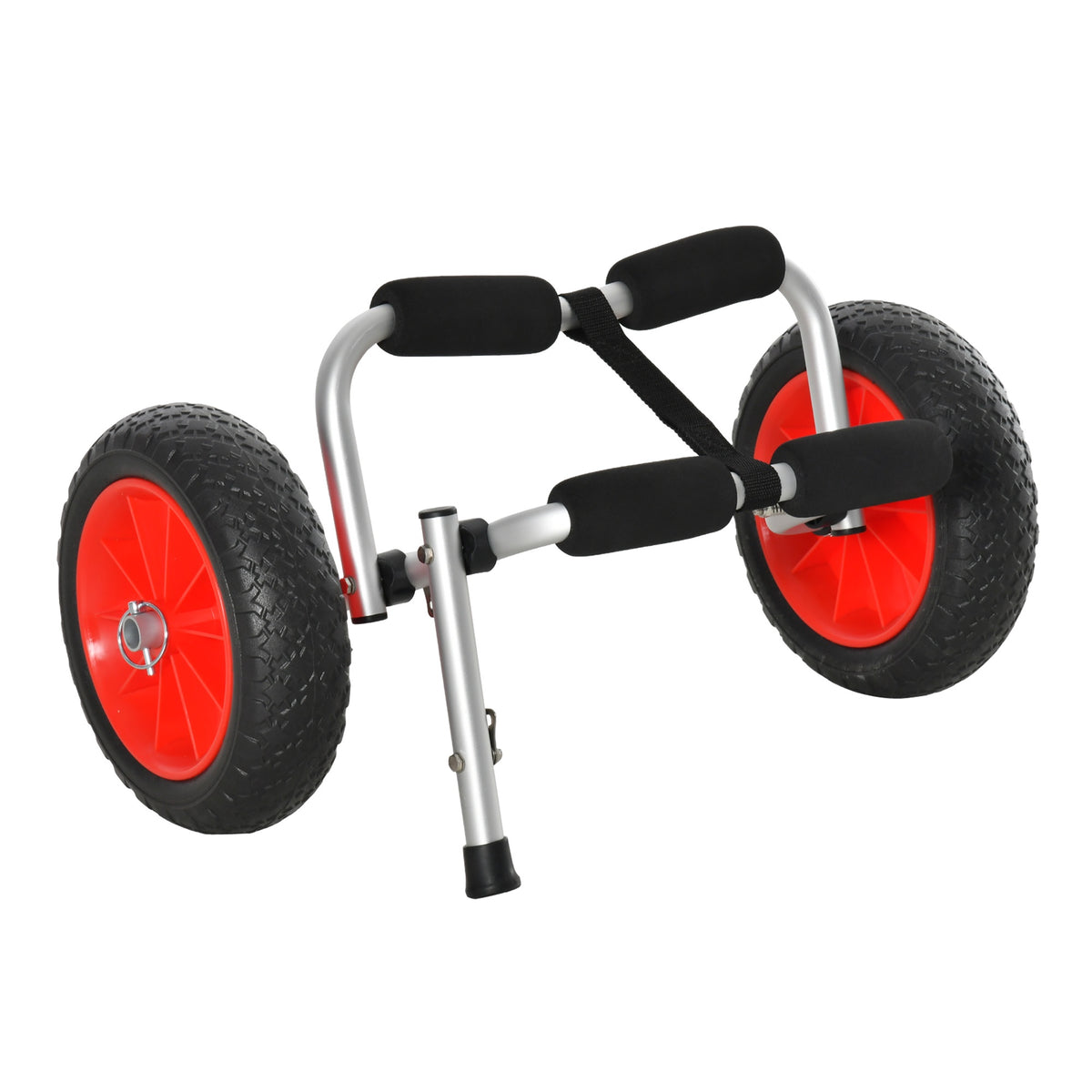 Folding Aluminum Kayak Cart with Straps, 70 kg Capacity