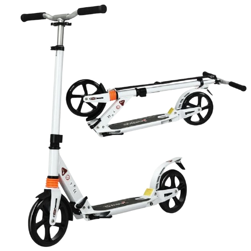 Folding Aluminum Kick Scooter, Adjustable Height, 8-Inch Wheels