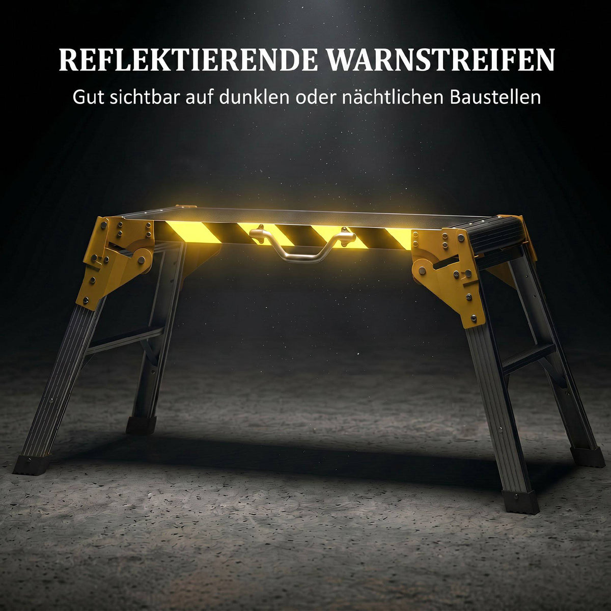 Folding Aluminum Workbench – Non-Slip, 150 kg Capacity