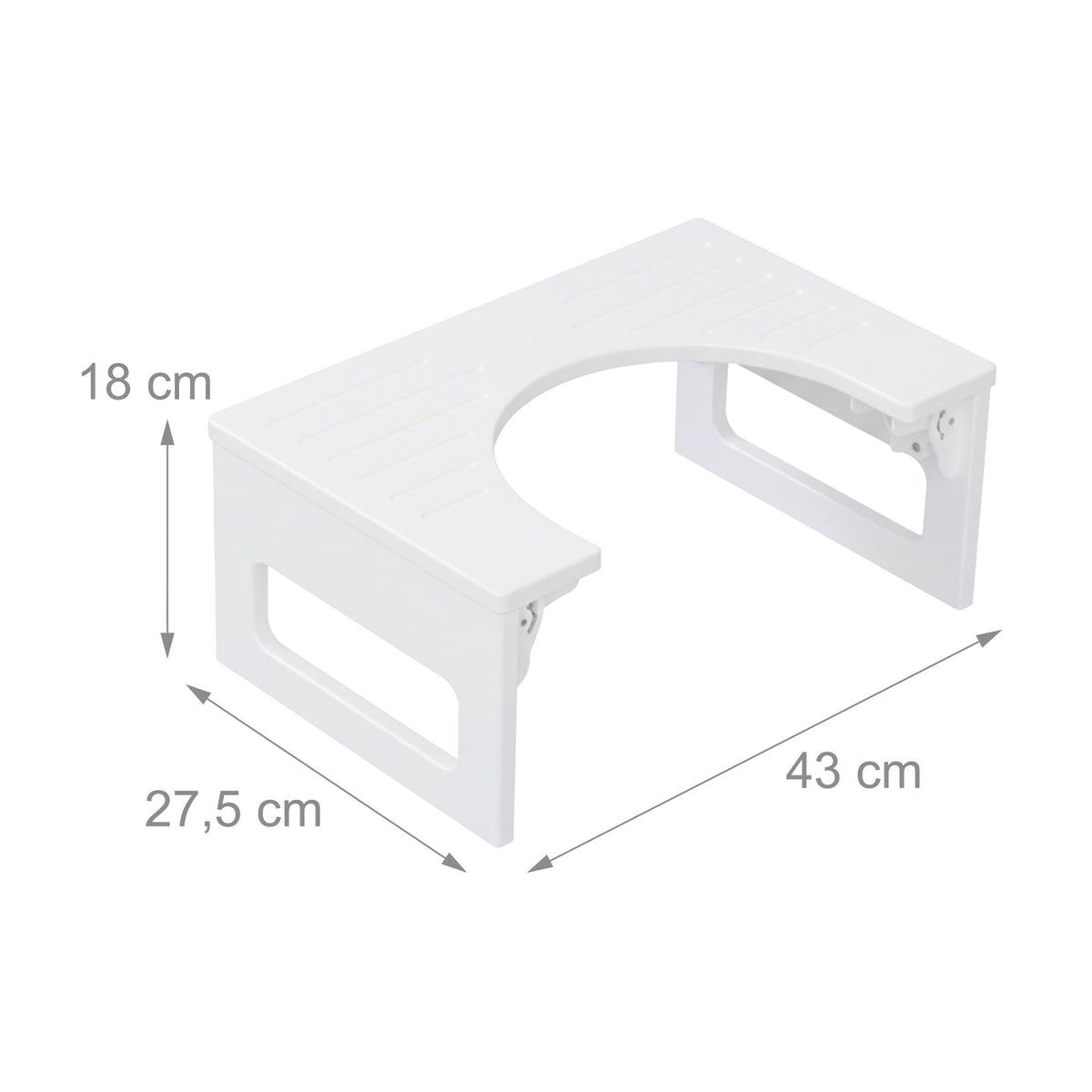 Folding Bamboo Toilet Stool – Non-Slip, Compact Design